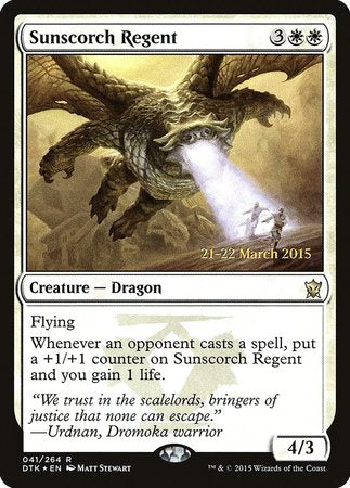 Sunscorch Regent [Dragons of Tarkir Promos]