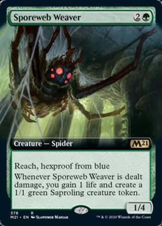 Sporeweb Weaver (Extended Art) [Core Set 2021]