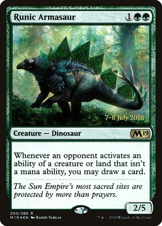 Runic Armasaur [Core Set 2019 Promos]