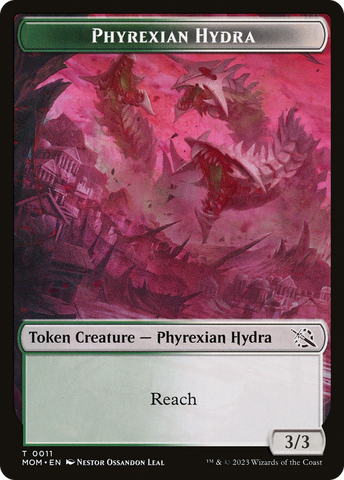 Phyrexian Myr // Phyrexian Hydra (11) Double-Sided Token [March of the Machine Tokens]