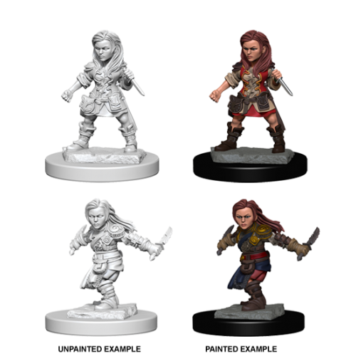 D&D - Nolzur's Marvelous Miniatures - Halfing Rogue (F)