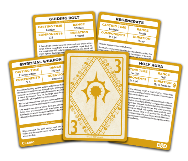 D&D - Spellbook Cards - Cleric