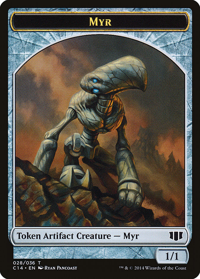 Myr // Pentavite Double-sided Token [Commander 2014 Tokens]