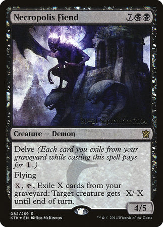 Necropolis Fiend [Khans of Tarkir Promos]