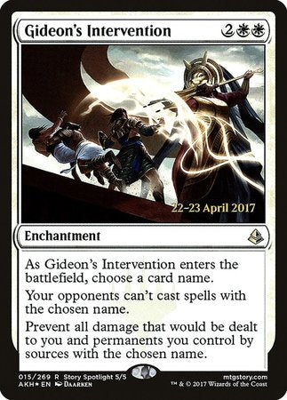 Gideon's Intervention [Amonkhet Promos]