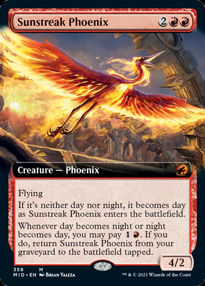 Sunstreak Phoenix (Extended) [Innistrad: Midnight Hunt]