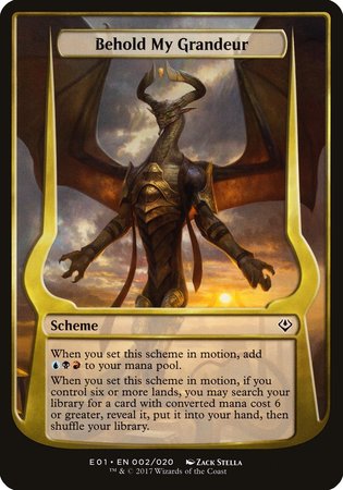 Behold My Grandeur (Archenemy: Nicol Bolas) [Archenemy: Nicol Bolas Schemes]