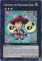 Temtempo the Percussion Djinn [SP14-EN029] Starfoil Rare