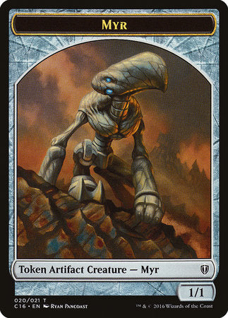 Myr // Bird (White) Double-sided Token [Commander 2016 Tokens]