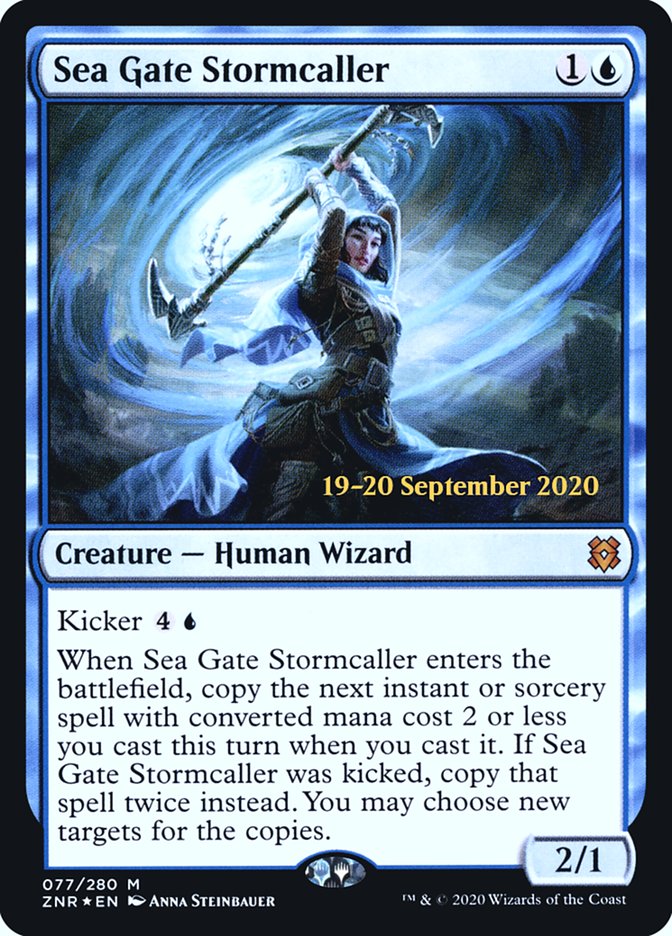 Sea Gate Stormcaller  [Zendikar Rising Prerelease Promos]