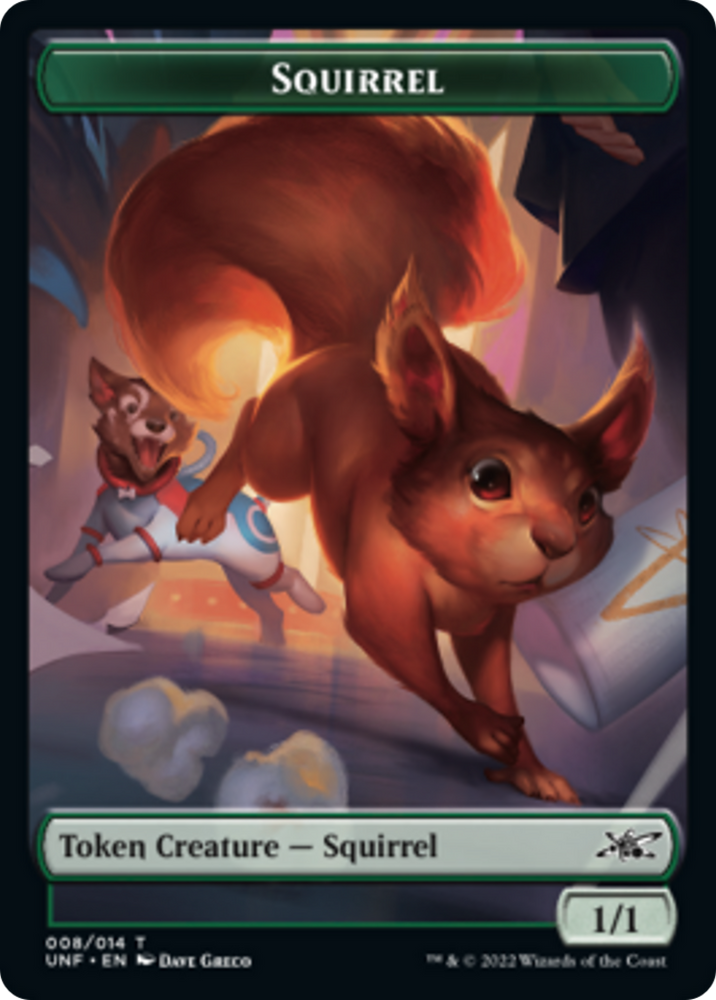 Squirrel // Food (011) Double-sided Token [Unfinity Tokens]