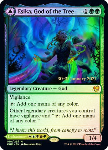 Esika, God of the Tree // The Prismatic Bridge  [Kaldheim Prerelease Promos]