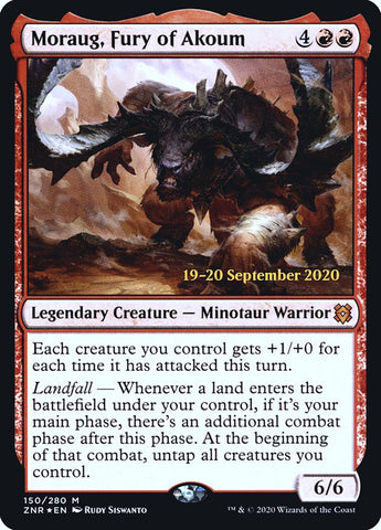 Moraug, Fury of Akoum  [Zendikar Rising Prerelease Promos]