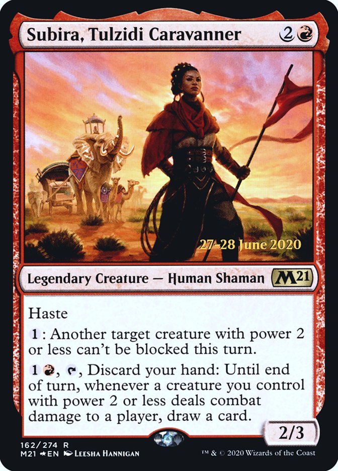 Subira, Tulzidi Caravanner  [Core Set 2021 Prerelease Promos]