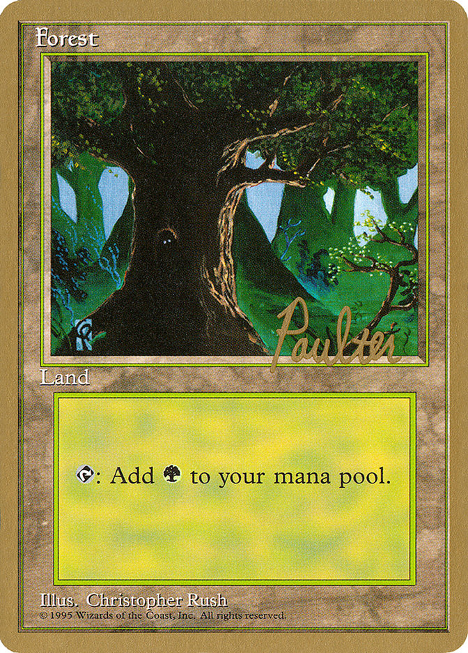 Forest (pp377) (Preston Poulter) [Pro Tour Collector Set]