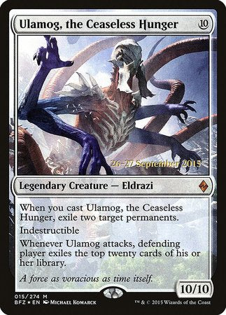 Ulamog, the Ceaseless Hunger [Battle for Zendikar Promos]