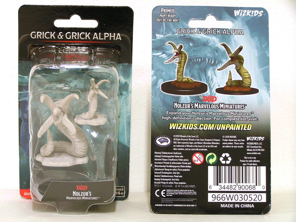 D&D - Nolzur's Marvelous Miniatures - Grick & Grick Alpha