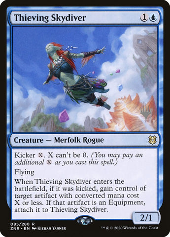 Thieving Skydiver (Promo Pack) [Zendikar Rising Promos]