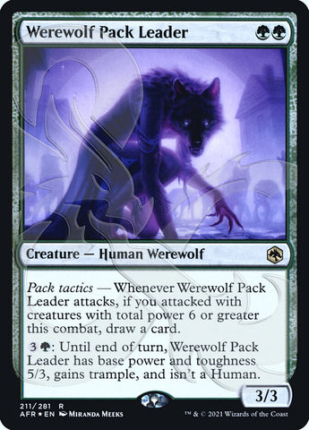 Werewolf Pack Leader (Ampersand Promo) [Dungeons & Dragons: Adventures in the Forgotten Realms Promos]