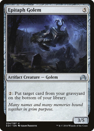 Epitaph Golem [Shadows over Innistrad]