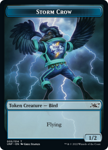 Teddy Bear // Storm Crow Double-sided Token [Unfinity Tokens]