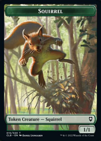 Treasure // Squirrel Double-sided Token [Commander Legends: Battle for Baldur's Gate Tokens]