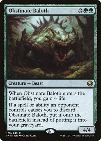 Obstinate Baloth [Iconic Masters]