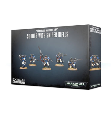 Warhammer 40K - Space Marines - Scouts w/ Sniper Rifles