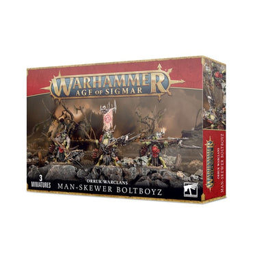 Warhammer AOS -Orruk Warclans -Man Skewer Boltboyz