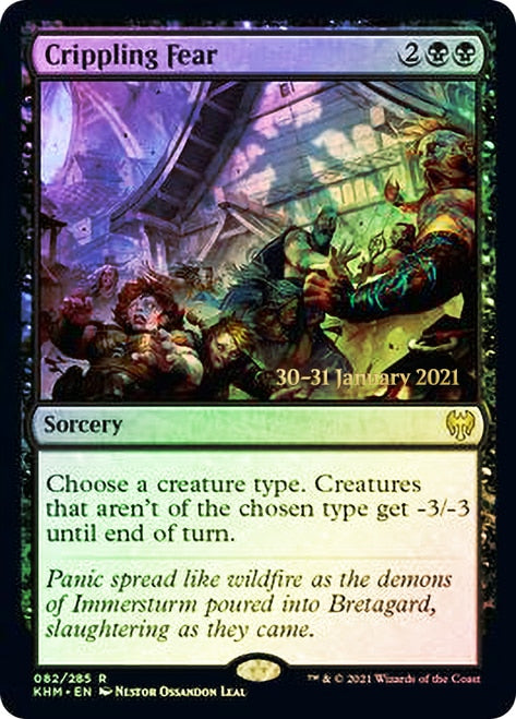 Crippling Fear  [Kaldheim Prerelease Promos]