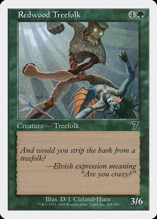 Redwood Treefolk [Seventh Edition]