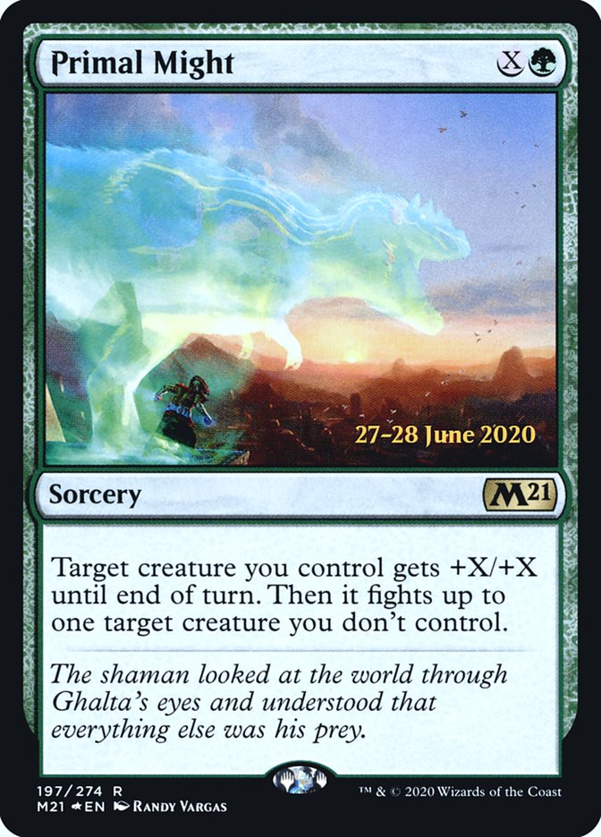 Primal Might  [Core Set 2021 Prerelease Promos]