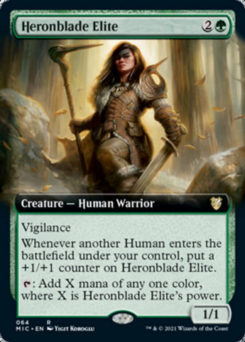 Heronblade Elite (Extended) [Innistrad: Midnight Hunt Commander]