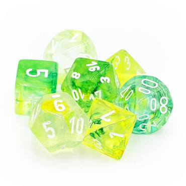 Chessex - Spring/White - 7 Die Set