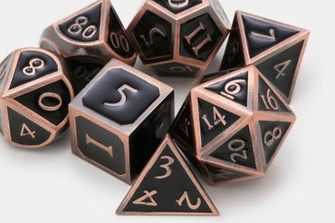 MDG - Metal Dice - Antique Copper w/ Black Enamel