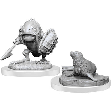 D&D Nolzur's Marvelous Minatures - Locathah & Seal