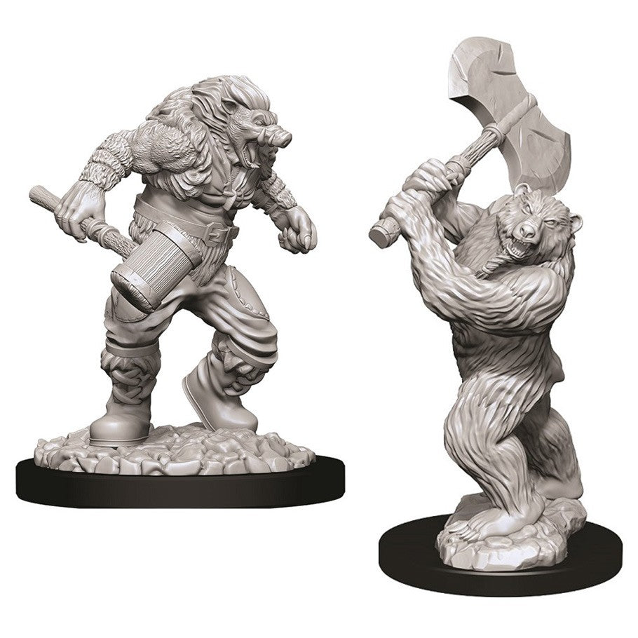 D&D - Minis - Nolzur's Marvelous Miniatures - Wereboar & werebear