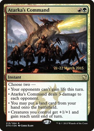 Atarka's Command [Dragons of Tarkir Promos]