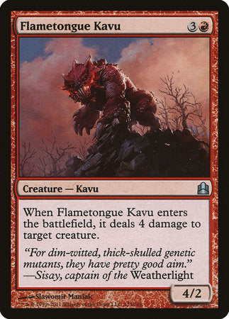 Flametongue Kavu [Commander 2011]