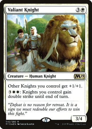 Valiant Knight [Core Set 2019 Promos]