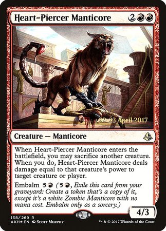 Heart-Piercer Manticore [Amonkhet Promos]