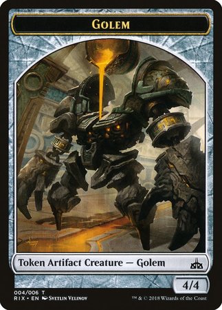 Golem Token (004) [Rivals of Ixalan Tokens]