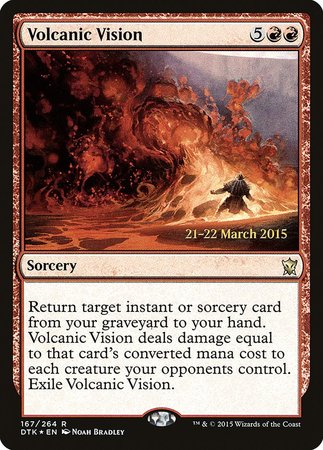 Volcanic Vision [Dragons of Tarkir Promos]