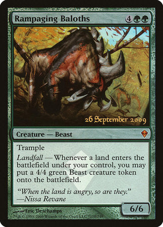 Rampaging Baloths [Zendikar Promos]