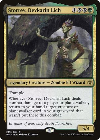 Storrev, Devkarin Lich [War of the Spark Promos]