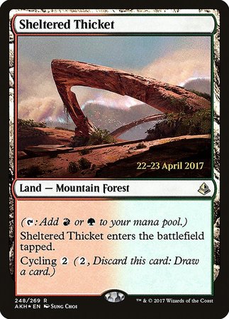 Sheltered Thicket [Amonkhet Promos]