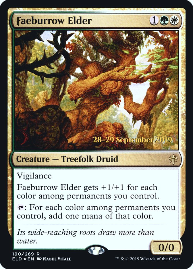 Faeburrow Elder  [Throne of Eldraine Prerelease Promos]