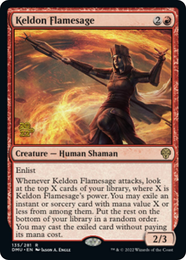 Keldon Flamesage [Dominaria United Prerelease Promos]