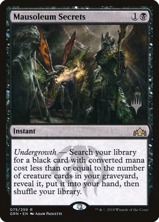 Mausoleum Secrets [Guilds of Ravnica Promos]