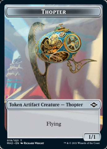 Thopter Token // Treasure Token (#20) [Modern Horizons 2 Tokens]